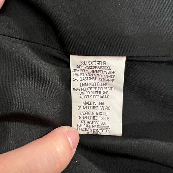 Theory Silver & Black Small Trekana Circuit Fit and Flare Dress Size 4 - Picture 5 of 12